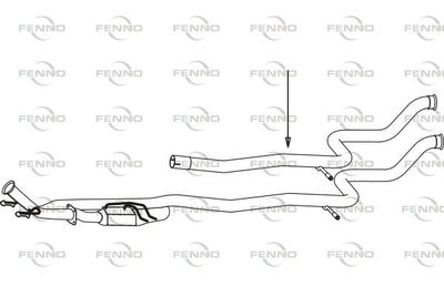 Rura wydechowa FENNO P4665