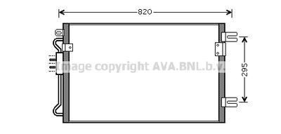 Конденсатор, кондиционер AVA QUALITY COOLING CRA5098 для CHRYSLER VOYAGER