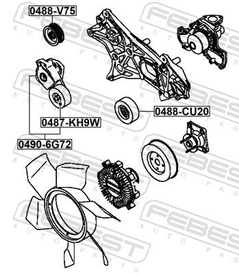 INTINZATOR CUREA CUREA DISTRIBUTIE FEBEST 04906G72 1