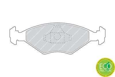 Brake Pad Set, disc brake FDB896