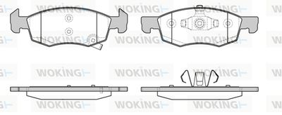 WOKING P17343.02 Тормозные колодки и сигнализаторы для OPEL CORSA E Фургон/хетчбэк (X15) 1.3 CDTI (08) WOKING P17343.02 Тормозные колодки и сигнализаторы для OPEL CORSA E Фургон/хетчбэк (X15) 1.3 CDTI (08)