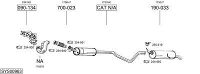Изпускателна система BOSAL SYS00963