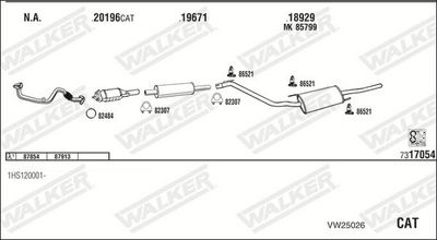 Изпускателна система WALKER VW25026