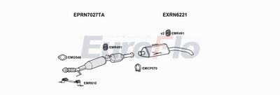 Układ wydechowy EUROFLO RNMAS23D7034D
