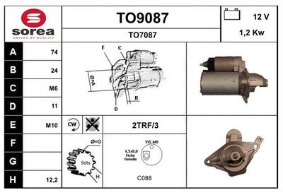 STARTER SNRA TO9087