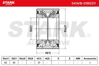 комплект колесен лагер STARK SKWB-0180211