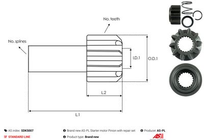 Vorschau Reparatursatz, Starter Ansicht 4