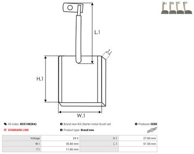 PERIE ELECTROMOTOR AS-PL BSX148IKA 1