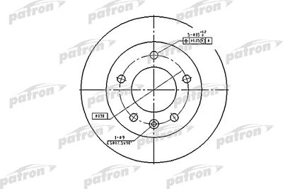 Тормозной диск PATRON PBD2790 для MERCEDES-BENZ SPRINTER