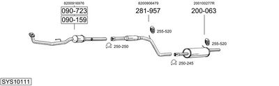 Изпускателна система BOSAL SYS10111