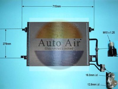 Condenser, air conditioning Auto Air Gloucester 16-1033