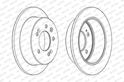 BREMSSCHEIBE FERODO DDF2005C 1