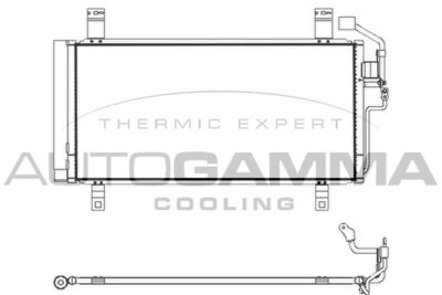 AUTOGAMMA 107874 Радиатор кондиционера  для MAZDA 6 (Мазда 6)