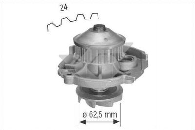водна помпа, охлаждане на двигателя HUTCHINSON WP0040V