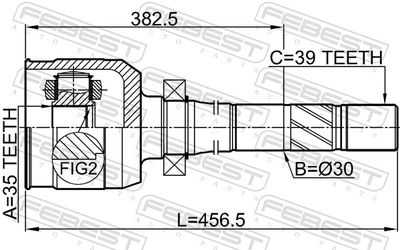 Joint Kit, drive shaft 2411-MEGIIIRH