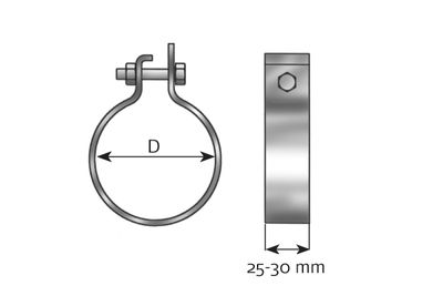 Klämma, avgassystem DINEX 99794