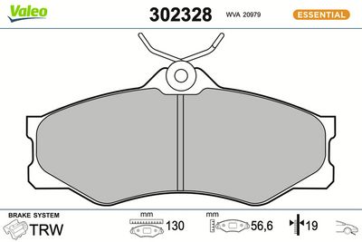 BREMSBELAGSATZ SCHEIBENBREMSE