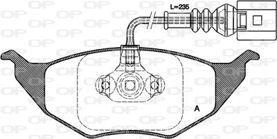 OPEN PARTS BPA0718.11 Тормозные колодки и сигнализаторы  для AUDI A2 (8Z0) 1.2 TDI