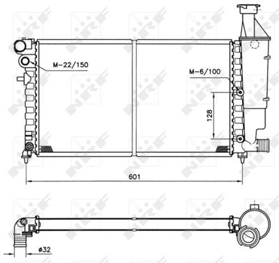 RADIATOR RACIRE MOTOR NRF 50423 4