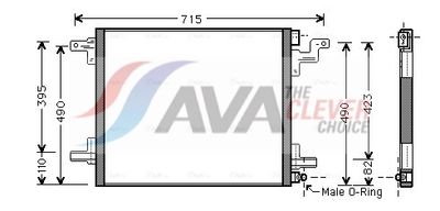 KONDENSATOR KLIMAANLAGE AVA Clever Choice MS5377