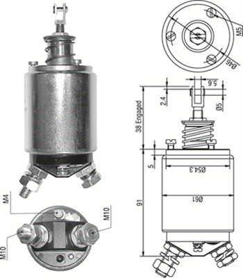 MAGNETI MARELLI Solenoidinis jungiklis, starteris