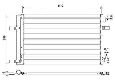 CONDENSATOR CLIMATIZARE VALEO 812661 0