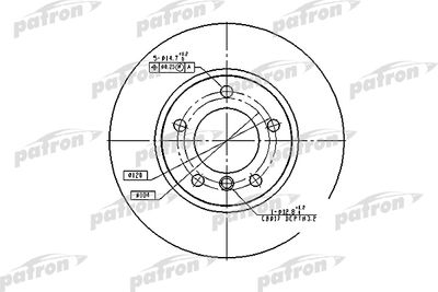Тормозной диск PATRON PBD1537 для BMW 3