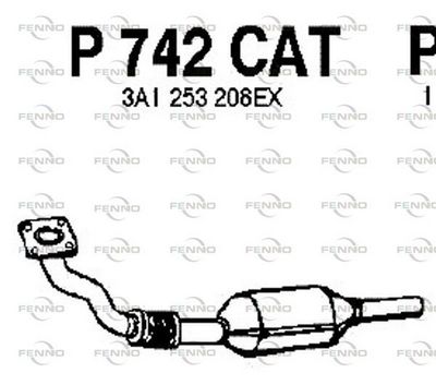 FENNO P742CAT Катализатор  для VW GOLF III Cabriolet (1E7) 1.8