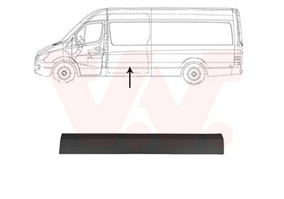Ozdobná / ochranná lišta, boční stěna VAN WEZEL 3077425