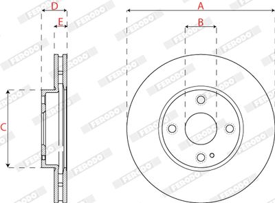 Brake Disc DDF2861C