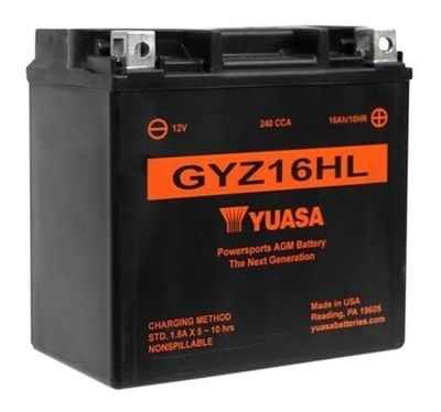 Стартерная аккумуляторная батарея YUASA GYZ16HL для HARLEY-DAVIDSON IRON