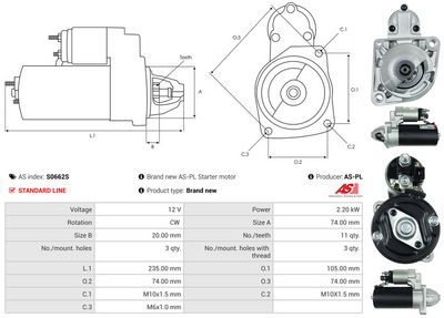 STARTER AS-PL S0662S 4