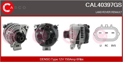 CASCO CAL40397GS Генератор  для RENAULT KADJAR (Рено Kаджар)