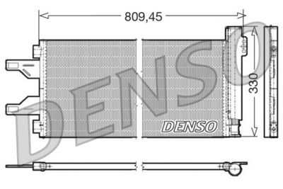 Конденсатор, кондиционер DENSO DCN07050 для CITROËN JUMPER