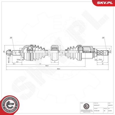 Hnací hřídel ESEN SKV 40SKV415
