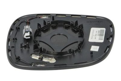 Zijspiegel glas Links (asferisch, met verwarming, chroom) past: BMW X3 E83 09.07-12.11