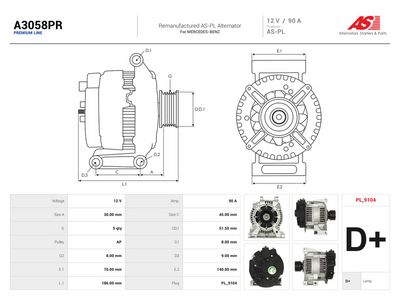 generátor AS-PL A3058PR