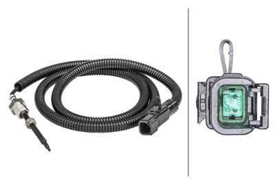 Senzor, temperatura gaze evacuare HELLA 6PT 358 181-341