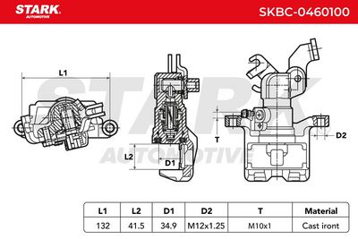 спирачен апарат STARK SKBC-0460100
