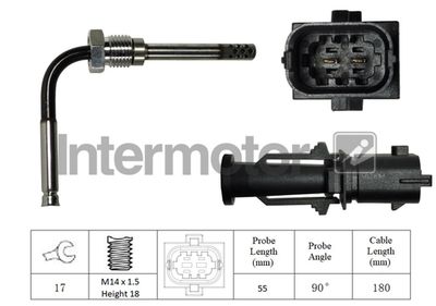 Sensor, exhaust gas temperature Intermotor 27215