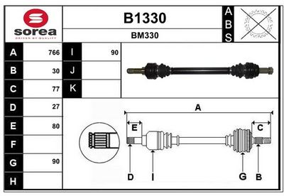 ANTRIEBSWELLE SNRA B1330