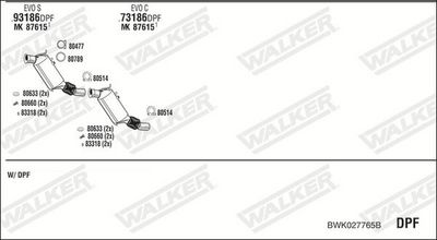SISTEM DE ESAPAMENT WALKER BWK027765B