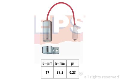 Конденсатор, система зажигания EPS 1.115.039 для FIAT PANDA