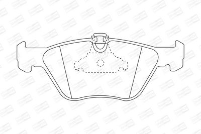 BREMSBELAGSATZ SCHEIBENBREMSE CHAMPION 571880CH 1