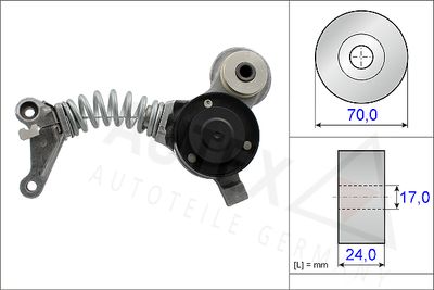 AUTEX 654840 Натяжитель ремня генератора для AUDI A4 B6 Avant (8E5)