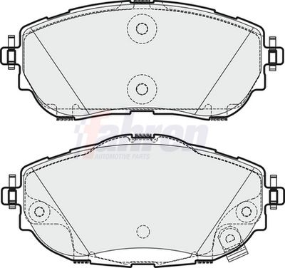 Fahren Brake Pad Set, disc brake FBP3745