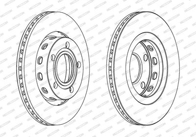 BREMSSCHEIBE FERODO DDF1896C 1