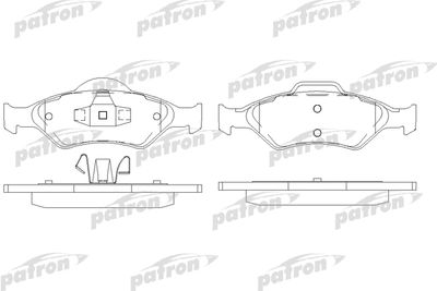 PATRON PBP1393 Тормозные колодки и сигнализаторы  для FORD KA (Форд Kа)