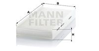 Фильтр, воздух во внутренном пространстве MANN-FILTER CU 3847 для PEUGEOT EXPERT