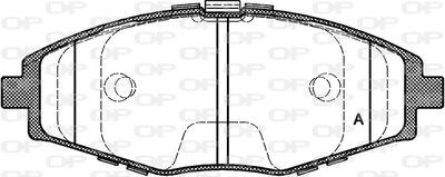 Комплект тормозных колодок, дисковый тормоз OPEN PARTS BPA0696.00 для FSO MATIZ